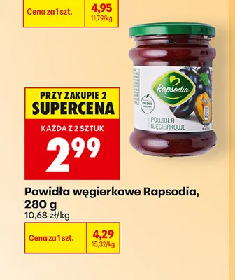 Powidła węgierkowe Rapsodia promocja w Biedronka
