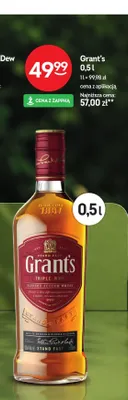 Whisky Grant's Triple Wood promocja w Żabka