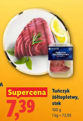 Tuńczyk żółtopłetwy, stek promocja w Lidl