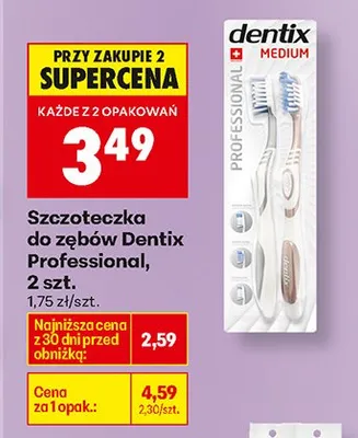 Szczoteczka do zębów Professional 2 szt. promocja w Biedronka