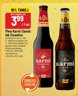 Piwo Karmi Żurawina promocja w POLOmarket