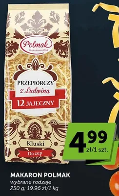 Makaron Przepiórczy z Ludwina 12 jajeczny Kluski do zup promocja w ABC