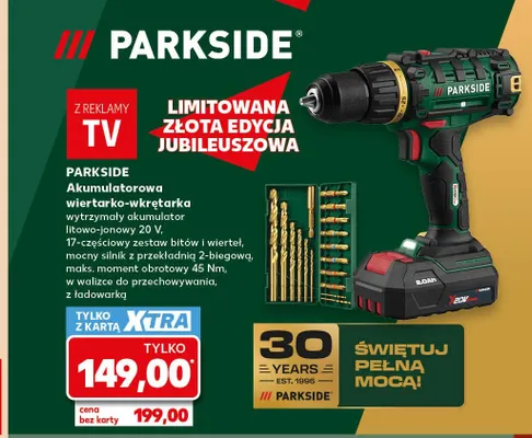 Akumulatorowa wiertarko-wkrętarka Parkside promocja w Kaufland