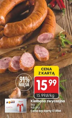 Kiełbasa zwyczajna Nik-Pol promocja w Market Point