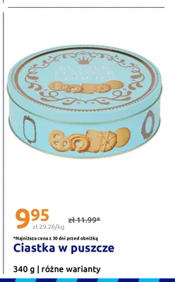 Ciastka w puszce Butter Flavour Cookies promocja w Action