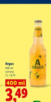 Piwo Argus cytryna promocja w Lidl