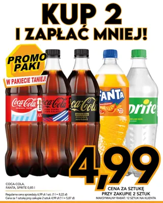 Napój gazowany Coca-Cola Original Taste promocja w Kupiec