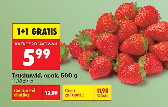 Truskawki promocja w Biedronka