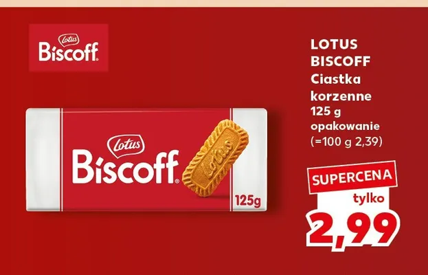Ciastka korzenne Lotus Biscoff promocja w Kaufland