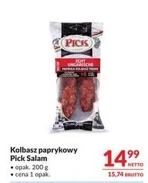 Kołbasz paprykowy Pick Salam promocja w Makro