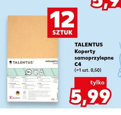 Koperty samoprzylepne C4 TALENTUS promocja w Kaufland