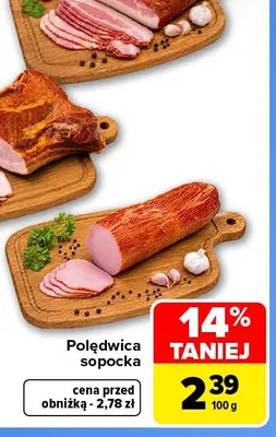 Polędwica sopocka Karol promocja w Carrefour Market