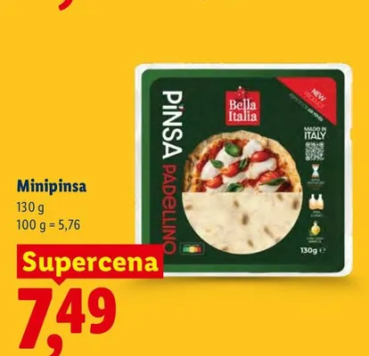 Minipinsa Bella Italia promocja w Lidl