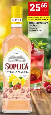 Napój spirytusowy Soplica Cytryna-Malina promocja w Delikatesy Centrum