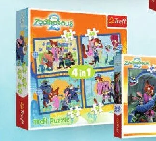 Puzzle Trefl Zootropolis 4 in 1 promocja w Dzień Dziecka