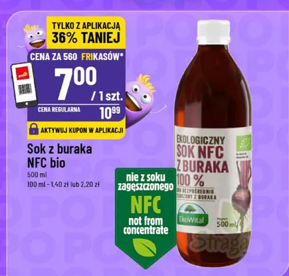 Sok z buraka NFC bio promocja w POLOmarket