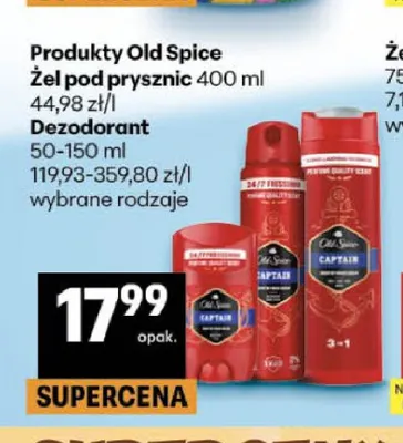 Dezodorant Old Spice promocja w Delikatesy Centrum