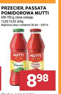 Passata pomidorowa Mutti promocja w Stokrotka