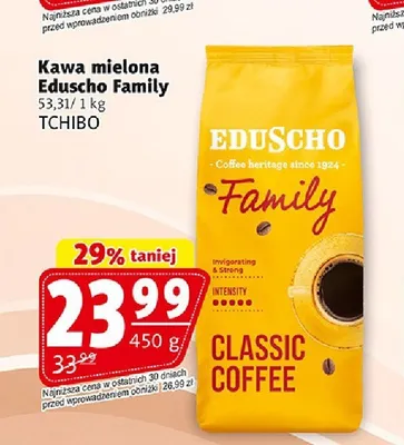 Kawa mielona Eduscho Family promocja w Prim Market