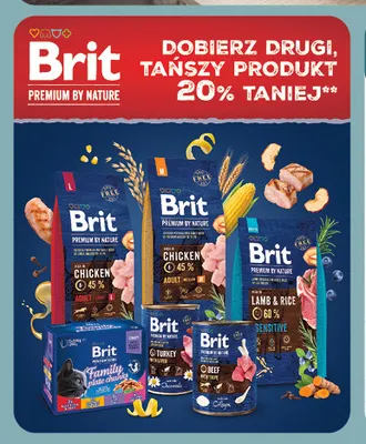 Karma dla zwierząt Brit Premium by Nature promocja w Biedronka Home