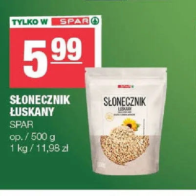 Słonecznik łuskany SPAR promocja w SPAR