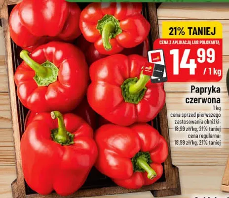 Papryka czerwona promocja w POLOmarket