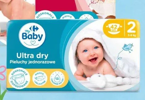 Pieluchy jednorazowe My Baby Ultra Dry promocja w Carrefour Market