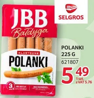 Polanki klasyczne JBB Bałdyga 225g promocja w Selgros