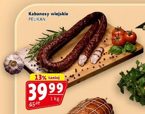 Kabanosy wiejskie Pelikan promocja w Prim Market
