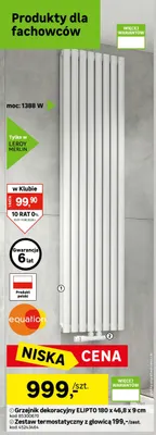 Zestaw termostatyczny z głowicą promocja w Leroy Merlin