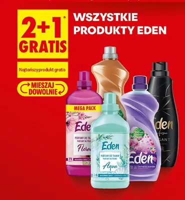 Płyn do płukania tkanin Eden Floral promocja w Biedronka