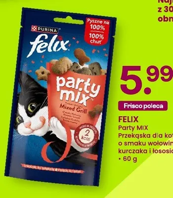 Party mix przysmak dla kotów felix promocja w Frisco