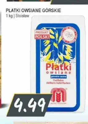 Płatki owsiane górskie Stoisław promocja w Słoneczko