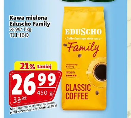 Kawa mielona Eduscho Family promocja w Prim Market
