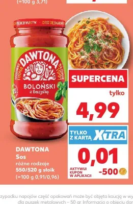 Sos Dawtona boloński z bazylią promocja w Kaufland