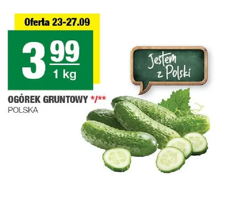 Ogórki gruntowe promocja w SPAR