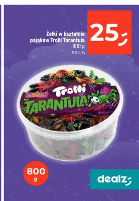 Żelki w kształcie pająków Trolli Tarantula promocja w Dealz
