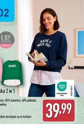 Bluza damska 2 w 1 promocja w Aldi