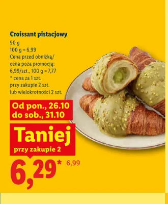 Croissant pistacjowy promocja w Lidl