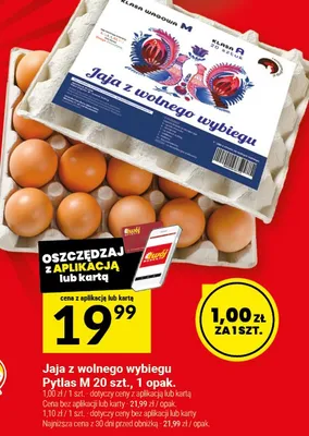 Jaja z wolnego wybiegu Pytlas M 20szt promocja w Twój Market