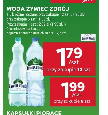 Woda gazowana Żywiec Zdrój promocja w Stokrotka