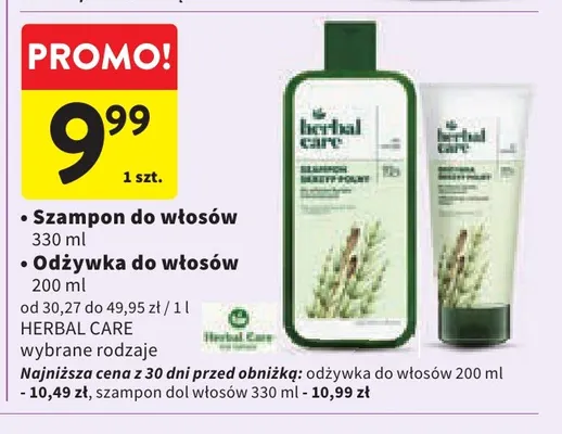Szampon do włosów Herbal Care promocja w Intermarche