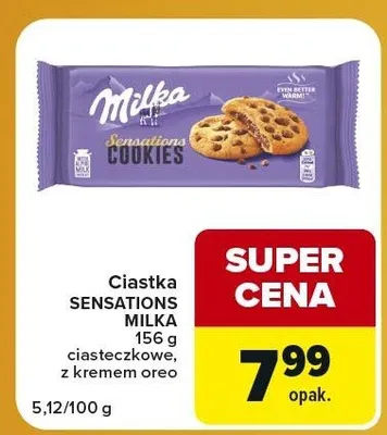 Ciastka Milka Sensations z kremem Oreo promocja w Carrefour Express