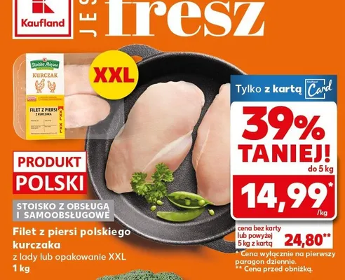 Filet z piersi polskiego kurczaka Kaufland promocja w Kaufland