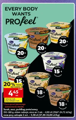 Pudding proteinowy Valio PROfeel promocja w Auchan
