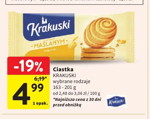 Ciastka Krakuski promocja w Intermarche