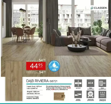 Panele laminowane Dąb Riviera 68721 8mm promocja w Abra Meble