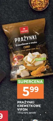 Prażynki krewetkowe curry Vifon promocja w Stokrotka