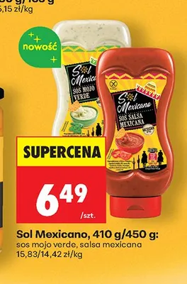 Sos salsa mexicana Sol Mexicano promocja w Biedronka