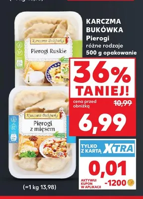 Pierogi Karczma Bukówka różne rodzaje promocja w Kaufland